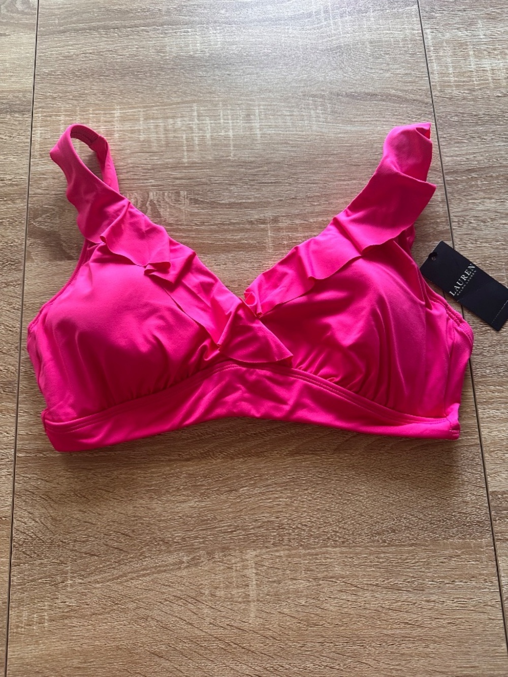 Lauren Ralph Lauren Pink Ruffle Bikini - Picture 6 of 11